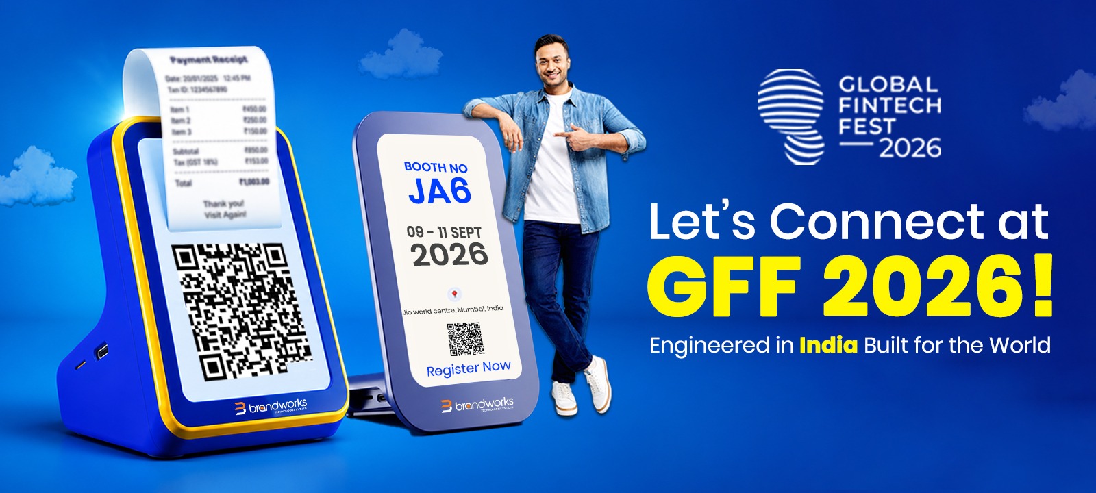 Global Fintech Fest 2026 - Booth JA6, 9-11 September 2026, Jio World Centre Mumbai