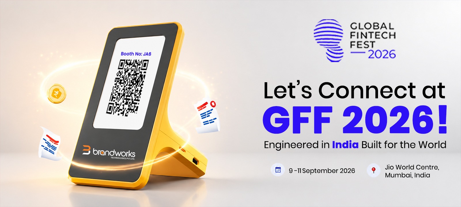 Global Fintech Fest 2026 - Booth JA6, 9-11 September 2026, Jio World Centre Mumbai